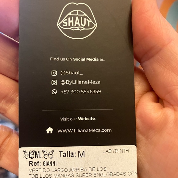 NWT $195 Liliana Meza Gianni dress Sz Medium.  Colorful & playful & comfortable - Picture 10 of 16